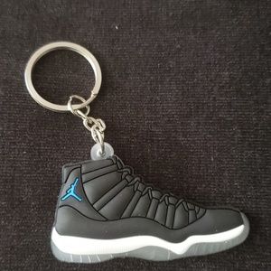 🔥Jordan (Blk & Blue w Clear Sole) Shoe Keychain🔥
